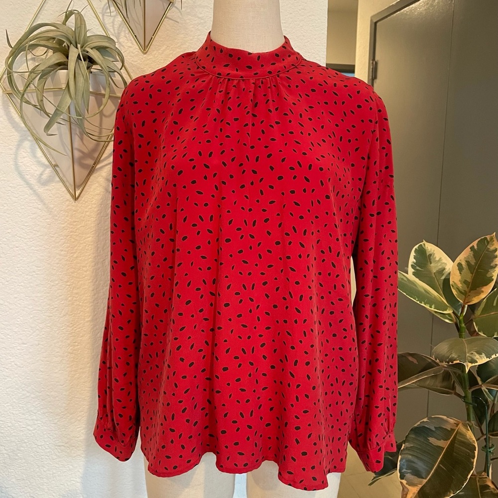 Amour Vert Jeanne Silk Blouse